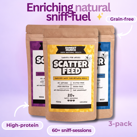 3-Pack Sniffing treats for bored, restless & under-stimulated dogs