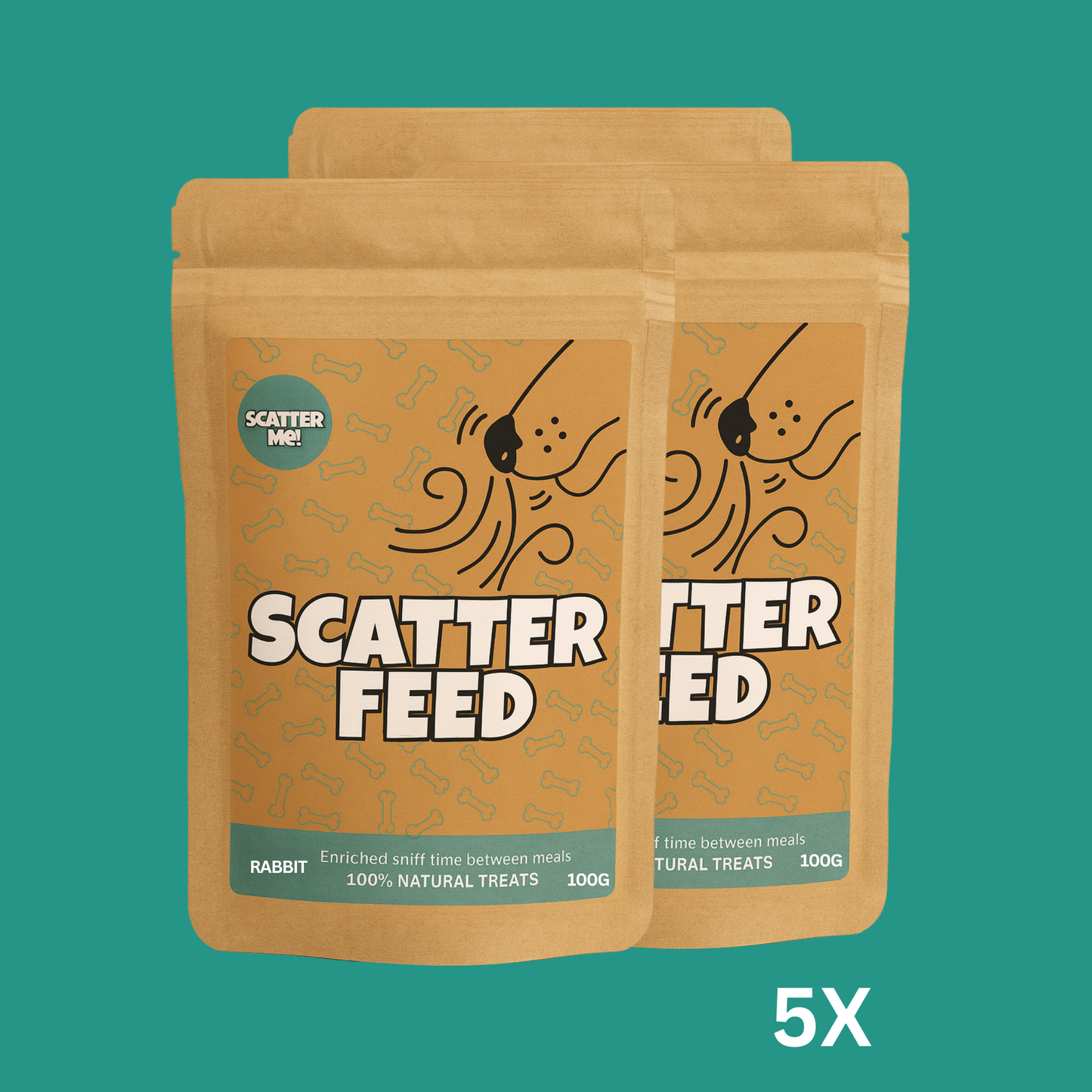 Scatter Feed - Rabbit Hop & Sniff 🐇 - 5-Pack